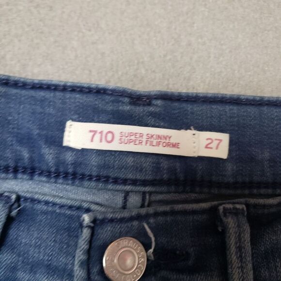 Levi 710 super skinny Jeans Size 27 - Picture 5 of 13